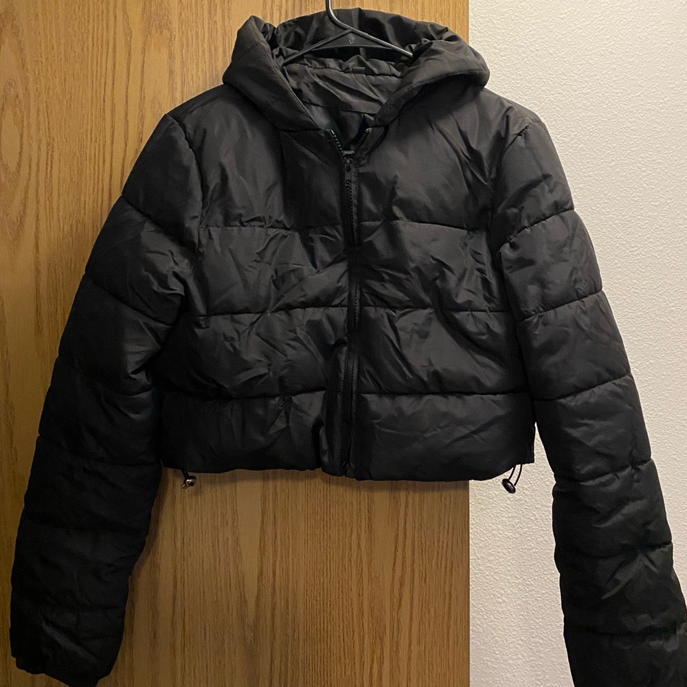 Cropped Puffer Coat🖤